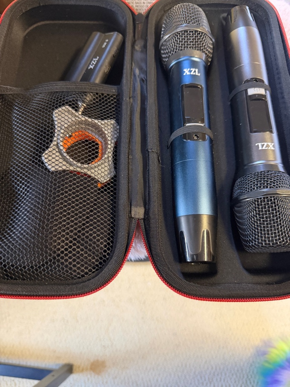 XZL Wireless Microphone Duo in Metallic Blue and Black